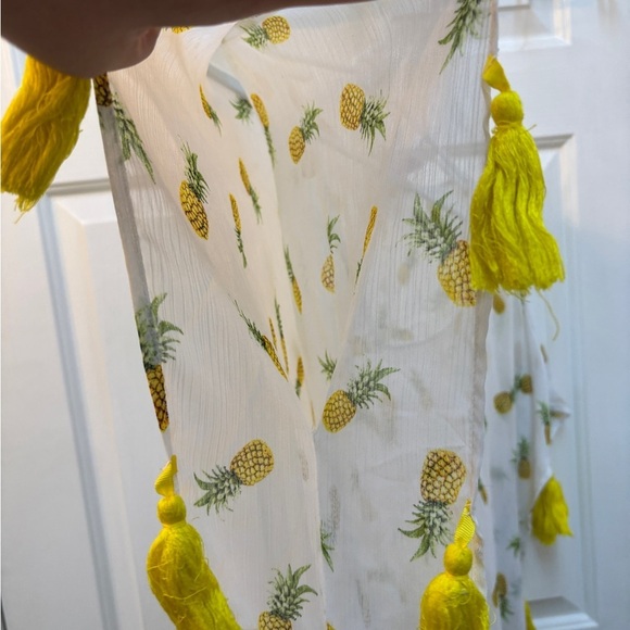 Xhilaration Pineapple Print Sheer Cover-Up - Picture 3 of 5